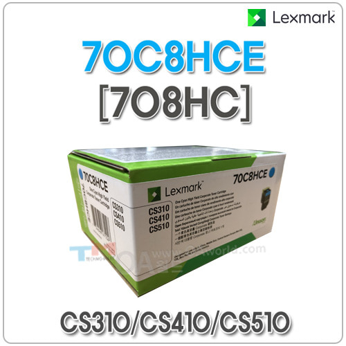 利盟（Lexmark）74C3SC0 青色碳粉盒高容（约7000页）适用CS720de